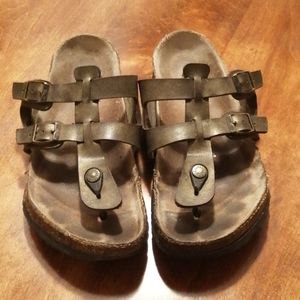 Olive Birkenstock sandals